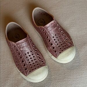 Native Jefferson Toddler Pink Sparkle Size 8c
